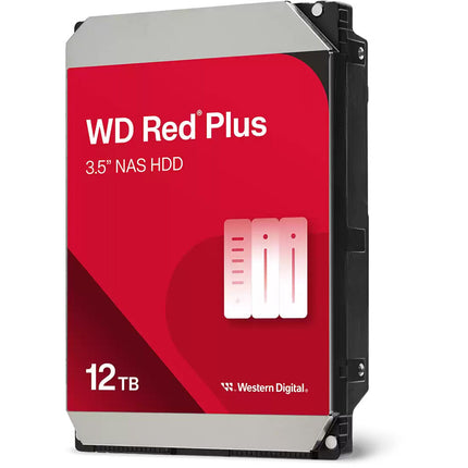 WD 12TB Red Plus HDD para NAS 3.5" 7200 rpm SATA III 512MB Cache