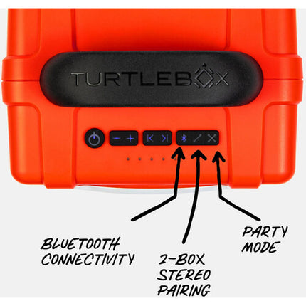 Turtlebox Cub Altavoz Portátil Resistente Agua 14 Horas Batería 118 dB