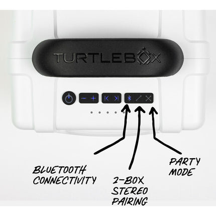 Turtlebox Cub Altavoz Portátil Resistente al Agua Blanco 118 dB 14 Horas Batería
