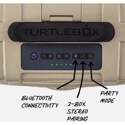 Turtlebox Original Gen 3 Altavoz Bluetooth Portátil Impermeable Tan IP67 120dB 25h batería