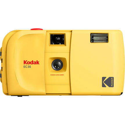Kodak EC35 Cámara de película 35mm lente 25mm f10 flash y correa Butter Yellow