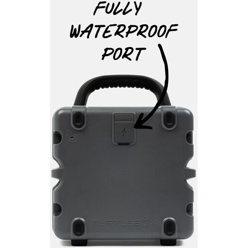 Turtlebox Cub Altavoz portátil impermeable gris 1.3" tweeter 14 horas batería