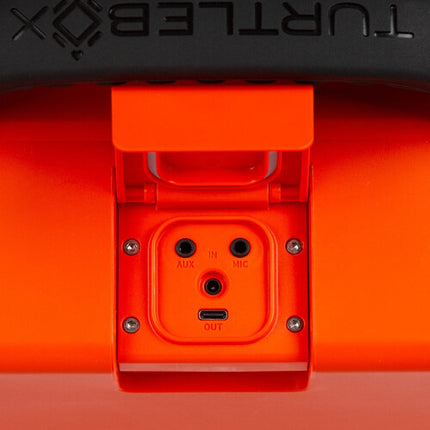 Turtlebox Grande Altavoz Inalámbrico Portátil Naranja 1.25" Tweeter 10" Woofer