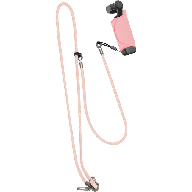Raywowo Lanyard para DJI Osmo Pocket 3 Correa ajustable 37.8 pulg Rosa