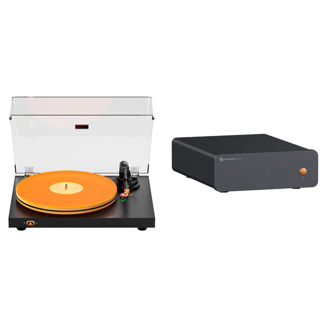 Fosi Audio Luna3 Tocadiscos Manual Dos Velocidades con Preamp Box X5