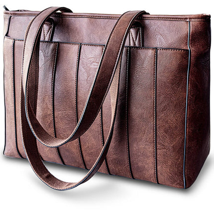 Rofozzi Voyager Lane Bolso Tote para Laptop 14" Piel Vegana Espresso