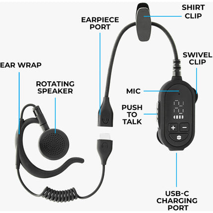 Midland Micro Radio para 6 Personas 22 Canales 8 Horas Batería