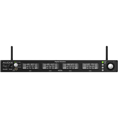 Audix Novacore NCR4 receptor inalámbrico 4 canales Dante 48 MHz