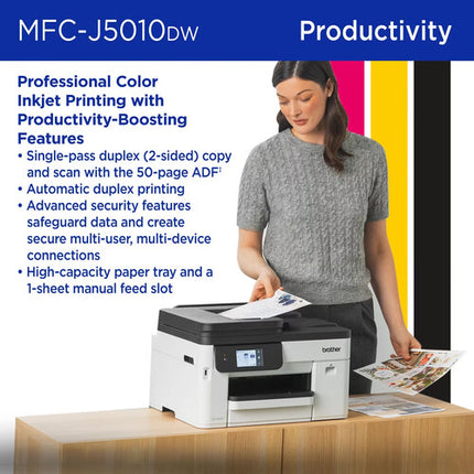 Brother MFC-J5010DW Impresora Multifuncional Tinta Color Wi-Fi 4800x1200dpi 28ppm