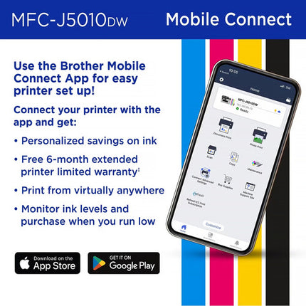 Brother MFC-J5010DW Impresora Multifuncional Tinta Color Wi-Fi 4800x1200dpi 28ppm