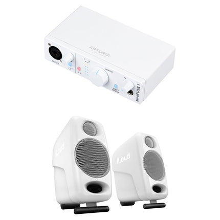 Arturia MiniFuse 1 Interfaz de Audio USB Tipo-C 24-Bit 192kHz Kit con Monitores iLoud Micro