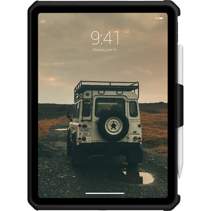 Urban Armor Gear Scout Funda para iPad 11 10ª Gen 2022 Negra con Soporte y Correa