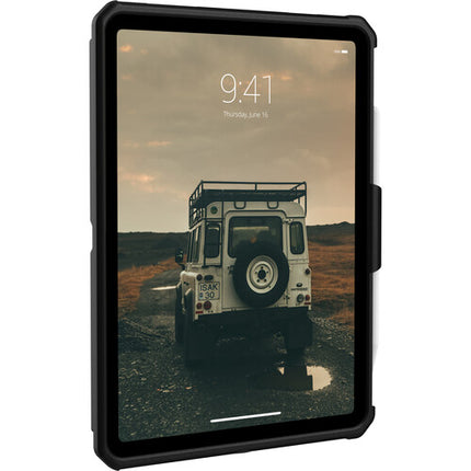 Urban Armor Gear Scout Funda para iPad 11 10ª Gen 2022 Negra con Soporte y Correa