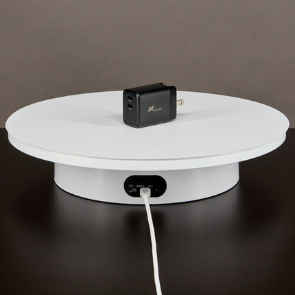 Angler Turntable motorizado para imágenes 360° plataforma 11.75" capacidad 15 lb con control remoto