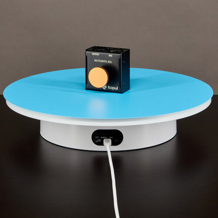 Angler Turntable motorizado para imágenes 360° plataforma 11.75" capacidad 15 lb con control remoto