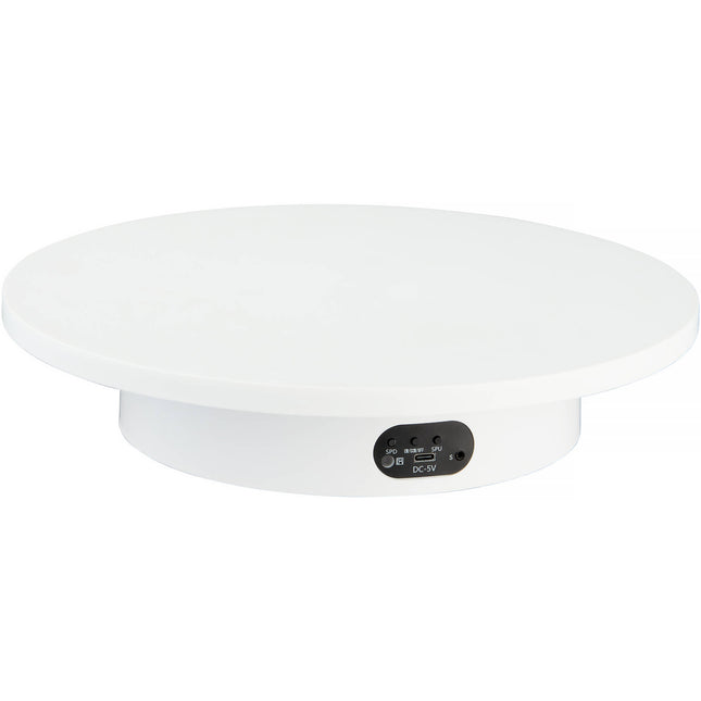 Angler Turntable motorizado para imágenes 360° plataforma 11.75" capacidad 15 lb con control remoto