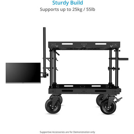 Proaim Brazo Articulado para Monitor Cart de Cámara VESA 75 100mm Reach 17" Payload 25kg Rod 35"