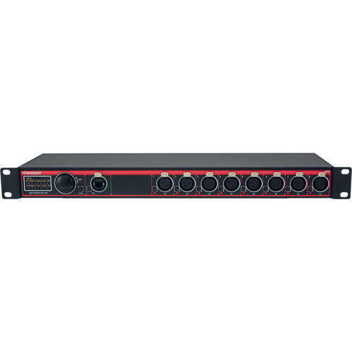 SWISSON XND Nodo Ethernet DMX 8 Puertos XLR 5-Pin Rack 11W