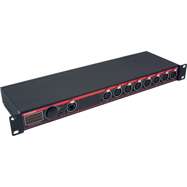 SWISSON XND Nodo Ethernet DMX 8 Puertos XLR 5-Pin Rack 11W