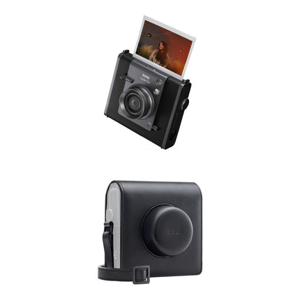 FUJIFILM instax WIDE EVO Cámara Híbrida Instantánea 16MP con Estuche Negro