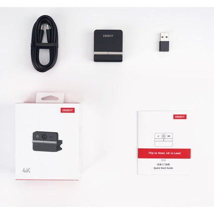OBSBOT Meet Flip Cámara Web Plegable 4K UHD 30 fps Zoom 4x USB-C