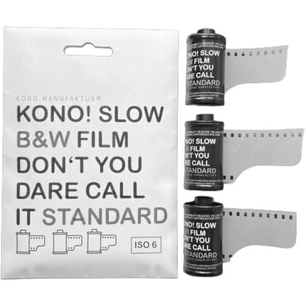 KONO Película Blanco y Negro ISO 6 35mm 36 Exposiciones 3 Pack