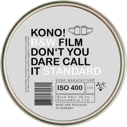 KONO 400 Película Blanco y Negro 35mm ISO 400 100 pies rollo