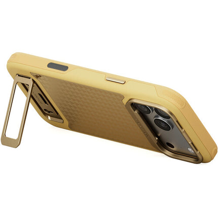Tilta Khronos Lite Funda para iPhone 17 Pro Max Oro Kickstand Protector
