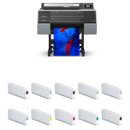 Epson SureColor P7370 Impresora de inyección de tinta 24" 2400x1200dpi con kit de cartuchos UltraChrome PRO10 700mL
