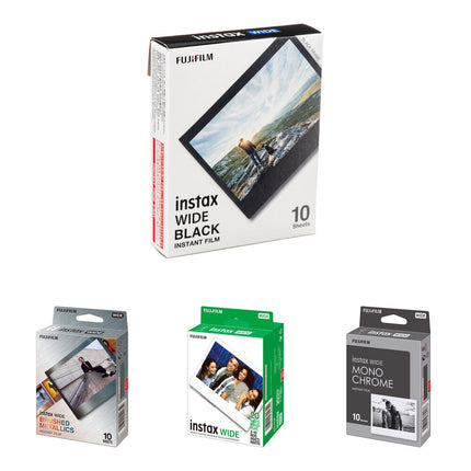 FUJIFILM instax WIDE Película Instantánea Pack 50 Exposiciones Multicolor
