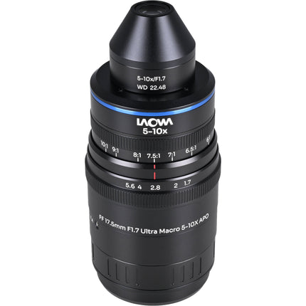 Venus Optics Laowa Aksen 17.5mm f/1.7 Lente Ultra Macro APO 5-10x para Sony E
