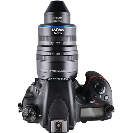 Venus Optics Laowa Aksen 17.5mm f/1.7 5-10x Lente Ultra Macro APO para Nikon F