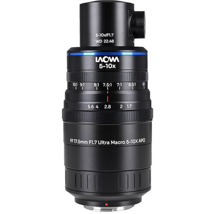 Venus Optics Laowa Aksen 17.5mm f/1.7 Ultra Macro APO 5-10x Micro Cuatro Tercios con Iluminación Coaxial