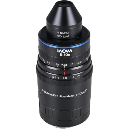 Venus Optics Laowa Aksen 17.5mm f/1.7 Ultra Macro APO para Canon RF 5-10x aumentos