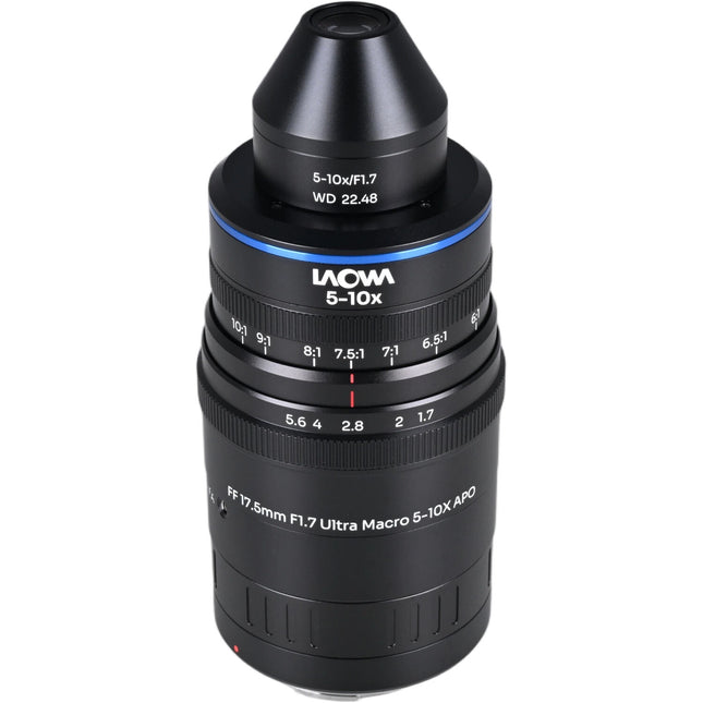 Venus Optics Laowa Aksen 17.5mm f/1.7 Ultra Macro APO para Canon RF 5-10x aumentos