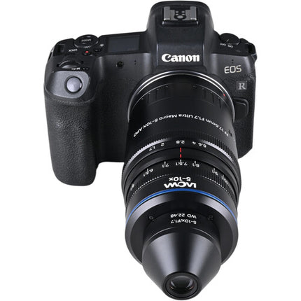 Venus Optics Laowa Aksen 17.5mm f/1.7 Ultra Macro APO para Canon RF 5-10x aumentos