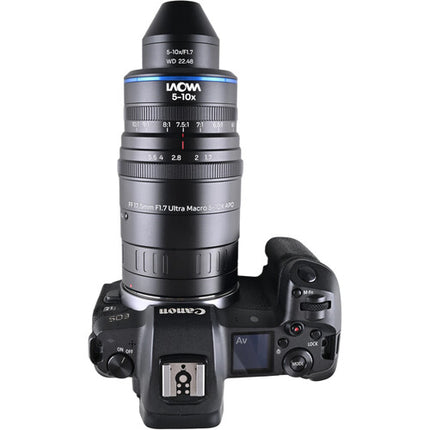 Venus Optics Laowa Aksen 17.5mm f/1.7 Ultra Macro APO para Canon RF 5-10x aumentos