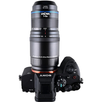 Venus Optics Laowa Aksen 45mm f2.8 Ultra Macro APO para Sony E Full Frame 1-5x