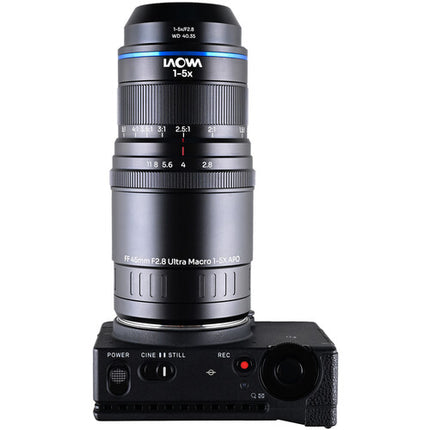 Venus Optics Laowa Aksen 45mm f/2.8 objetivo macro 1-5x APO con distancia de trabajo 1.6 pulgadas L-Mount