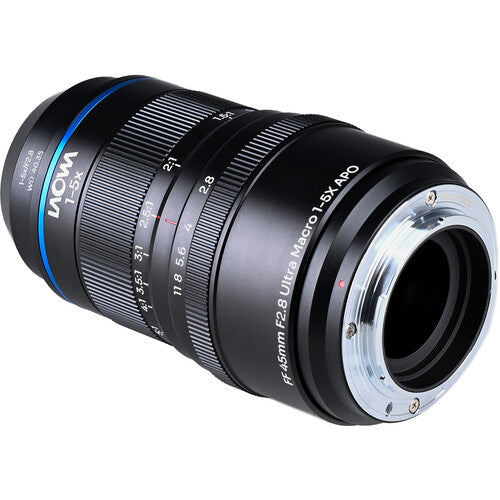 Venus Optics Laowa Aksen 45mm f2.8 Ultra Macro APO para Nikon F 1_5x 1.6" distancia de trabajo