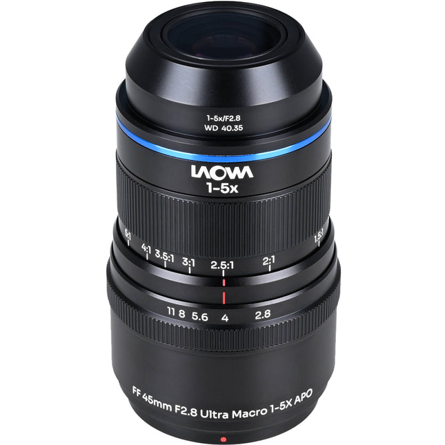 Venus Optics Laowa Aksen 45mm f2.8 Ultra Macro APO para Nikon F 1_5x 1.6" distancia de trabajo