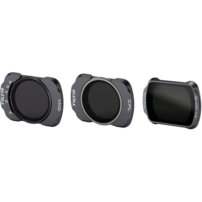 Tilta Base Filter Kit para DJI Osmo Pocket 3/4 Kit 3 Filtros ND Variable 2 a 6 Stops Black Mist 1/4 Polarizador Circular