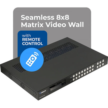 OREI UHDS-808VW Matriz HDMI 8x8 UHD 4K60 con Modos Video Wall y Control IR