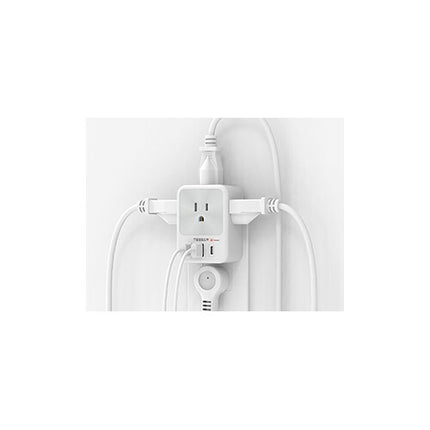 Tessan 7-en-1 Protector de Sobretensión 4 AC 3 USB Compacto
