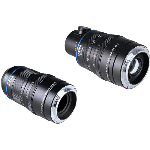 Venus Optics Laowa Aksen Juego de Lentes Ultra Macro APO 17.5mm y 45mm para Canon EF con Iluminación Coaxial y Magnificación 1:1 a 10:1
