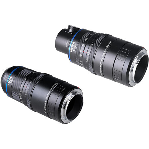 Venus Optics Laowa Aksen Juego de lentes Ultra Macro APO 45mm y 17.5mm L-Mount 1:1 a 10:1 y Iluminación Coaxial