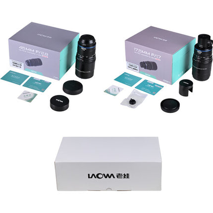 Venus Optics Laowa Aksen Lentes Ultra Macro APO 17.5mm 45mm Coaxial Illumination Nikon F