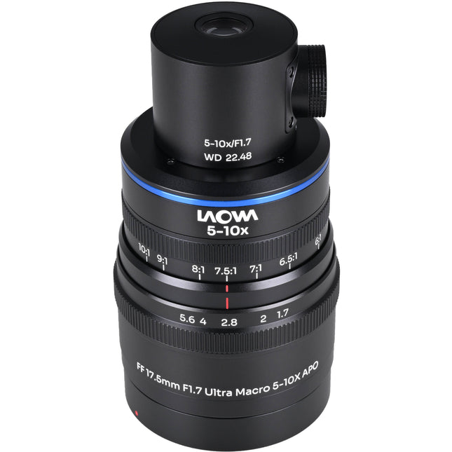 Venus Optics Laowa Aksen 17.5mm f1.7 Lente Ultra Macro APO 5-10x con Iluminación Coaxial para Canon EF