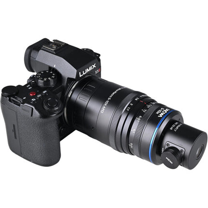 Venus Optics Laowa Aksen 17.5mm f/1.7 Lente Ultra Macro 5-10x APO con Iluminación Coaxial y 0.9" Distancia de Trabajo