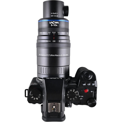 Venus Optics Laowa Aksen 17.5mm f/1.7 Lente Ultra Macro 5-10x APO con Iluminación Coaxial y 0.9" Distancia de Trabajo